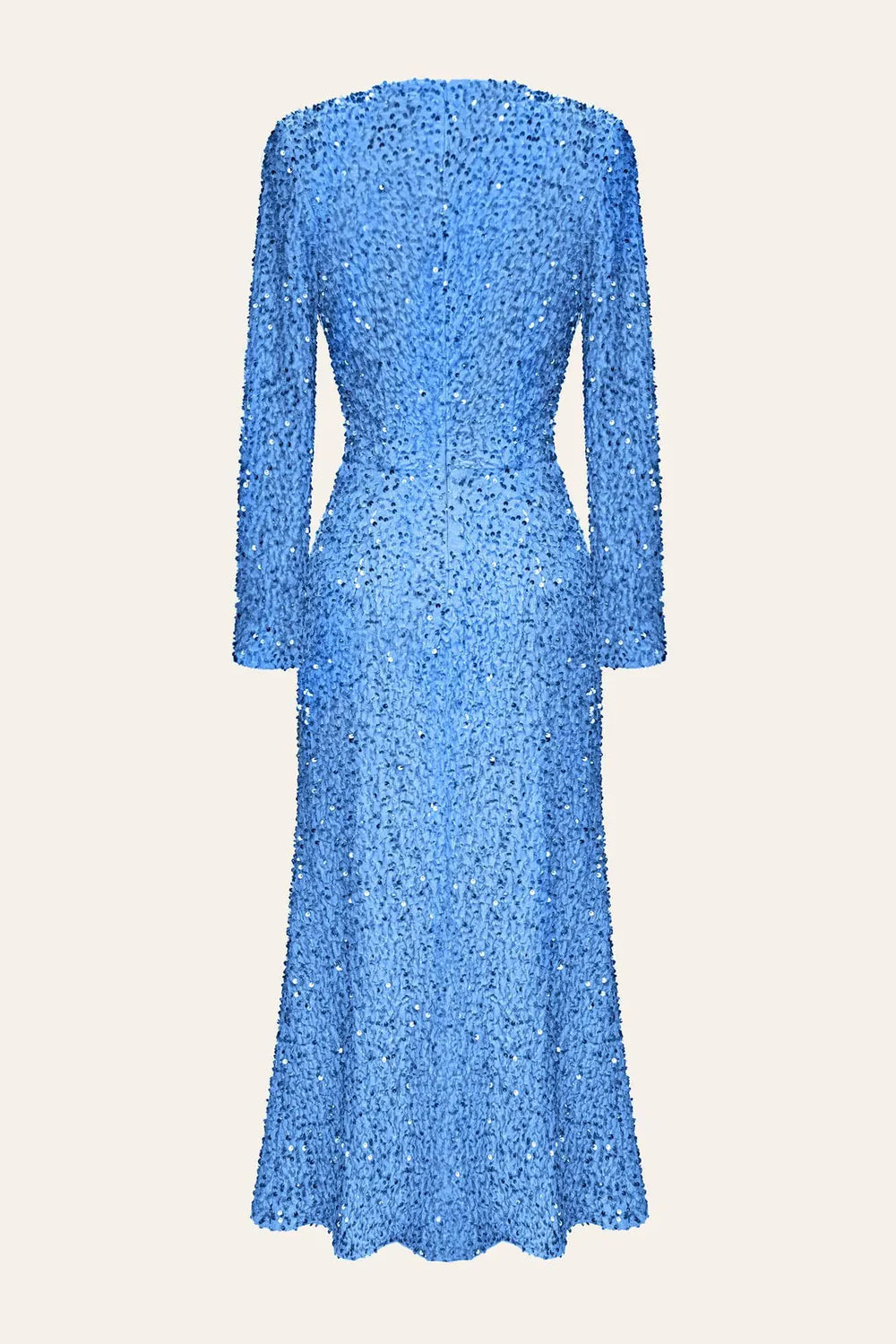 Stellar Noir Sequined Evening Gown