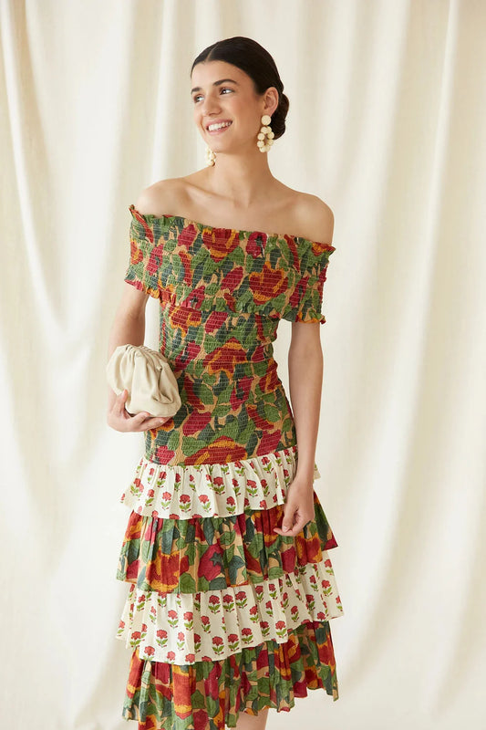 Robe de mai multicolore