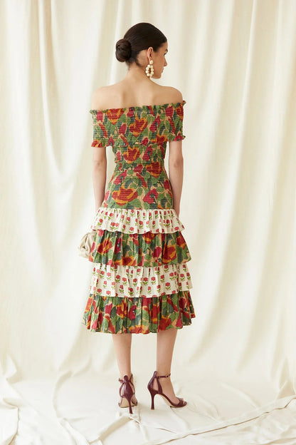 Robe de mai multicolore