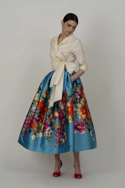 Sandy Floral Midi Skirt