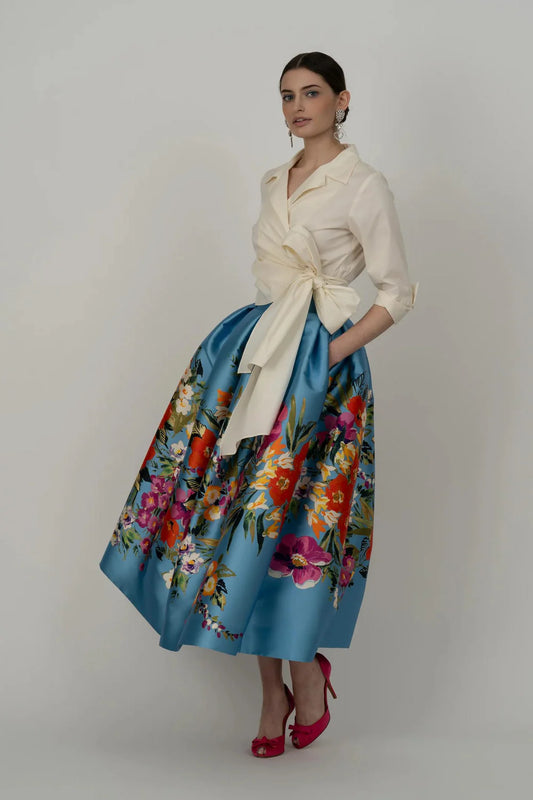 Sandy Floral Midi Skirt
