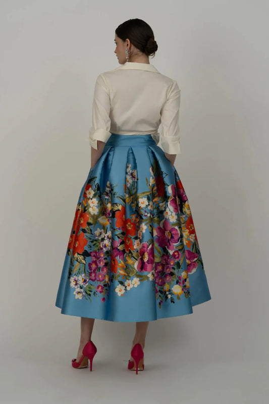 Sandy Floral Midi Skirt