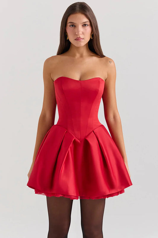 SCARLET SIREN MINI DRESS