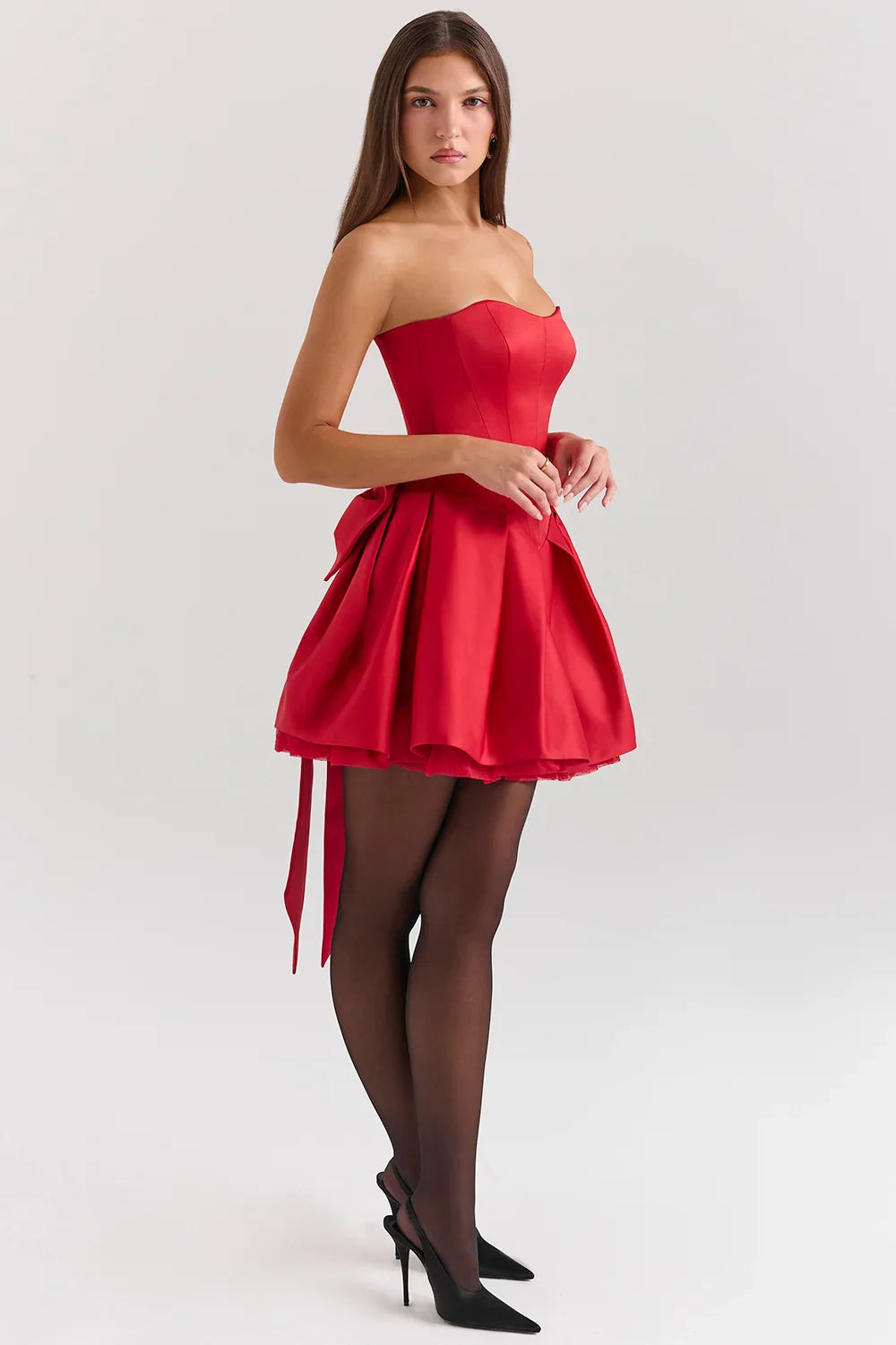 SCARLET SIREN MINI DRESS