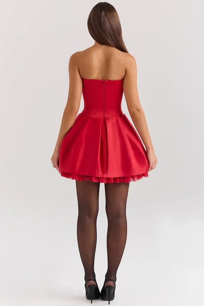 SCARLET SIREN MINI DRESS